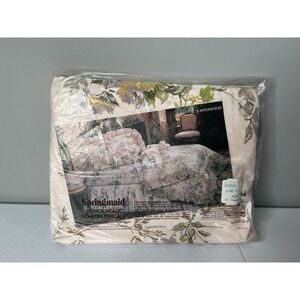 Vtg Springmaid Castlewood Double Fitted Sheet Floral